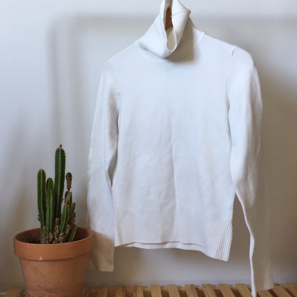 White turtleneck